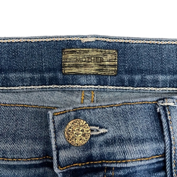 MOTHER Denim The Insider Crop Step Fray 32 Rough Stud - Picture 6 of 11